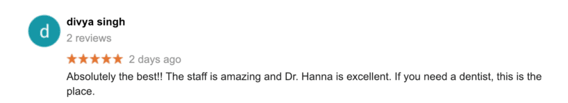 A picture of the words " amazing and dr. Hanna."